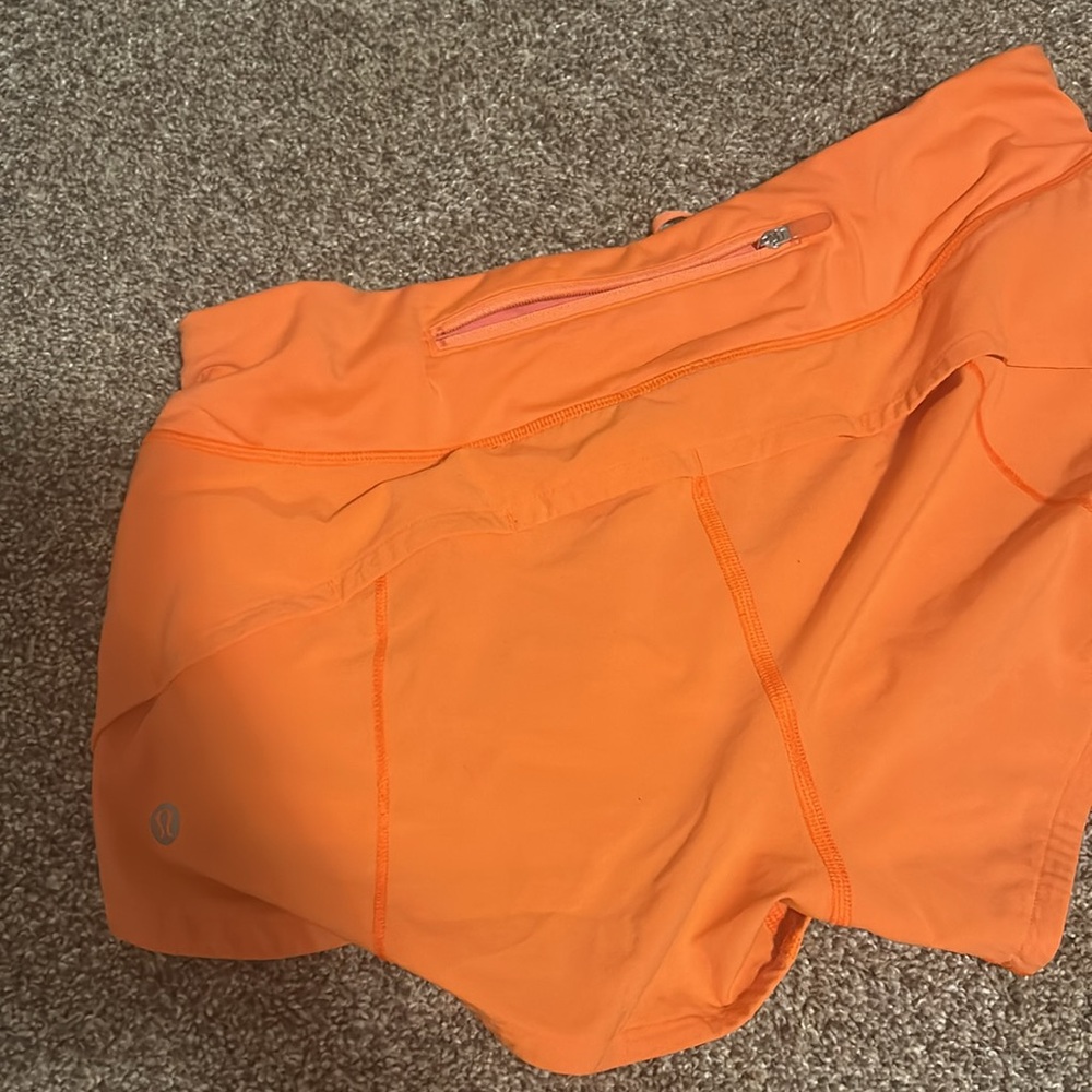 Orange lululemon shorts - Picture 2 of 2